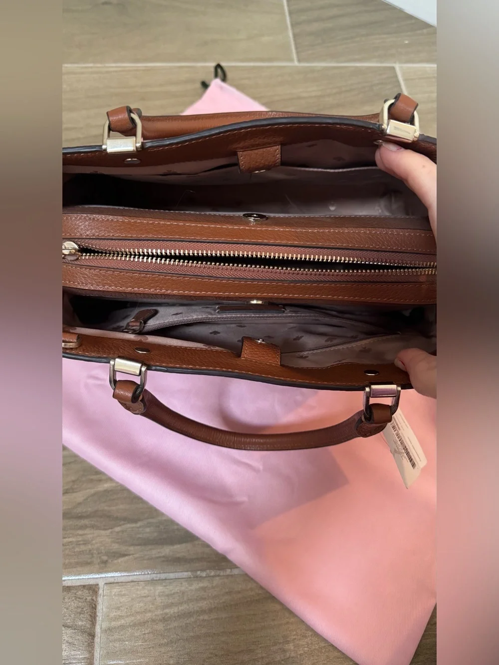 NWT Kate Spade Leila Medium Triple Compartment Satchel
